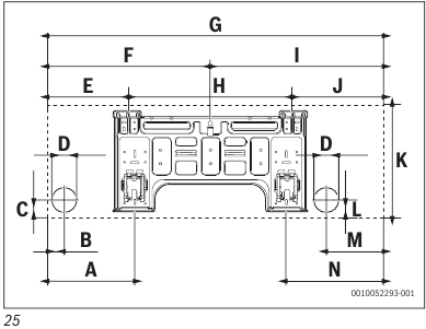 Bosch - Climate 7100i - Installing the indoor unit - Step 4 Installing the indoor unit - Step 4