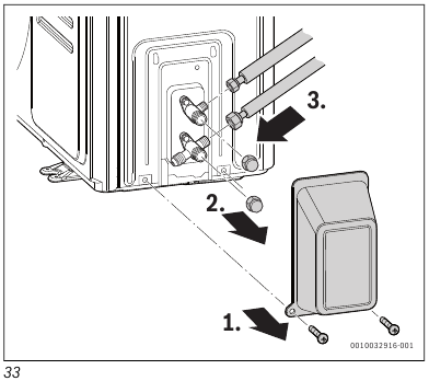 Bosch - Climate 7100i - Installing the outdoor unit Installing the outdoor unit