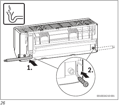 Bosch - Climate 7100i - Pipework connection - Step 3 Pipework connection - Step 3