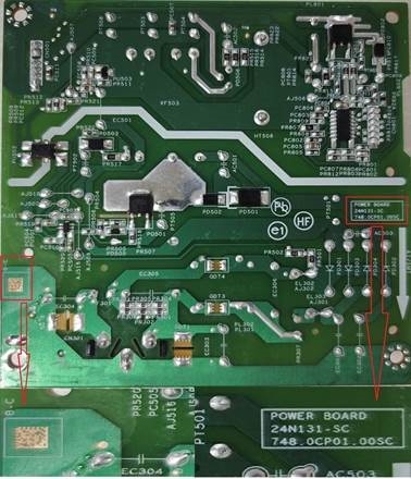 HP - Pro 5 Series - Removal and replacement - Power board - Step 2 Removal and replacement - Power board - Step 2