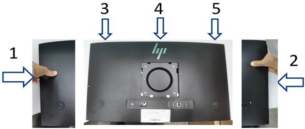 HP - Pro 5 Series - Removal and replacement - Rear Cover - Step 4 Removal and replacement - Rear Cover - Step 4