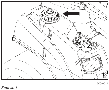 Husqvarna - RZ5426 - CONTROLS - Inspecting the gas cap gasket CONTROLS - Inspecting the gas cap gasket