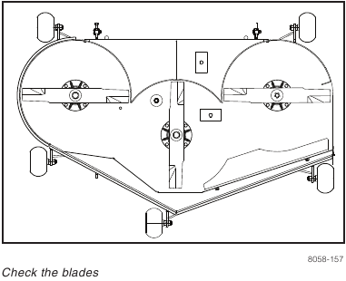 Husqvarna - RZ5426 - MAINTENANCE - Checking the blades MAINTENANCE - Checking the blades