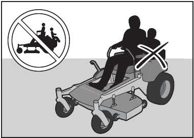 Husqvarna - RZ5426 - SAFETY - Never carry passengers SAFETY - Never carry passengers