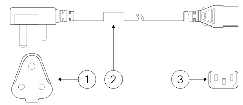 Cisco - 1200 Series - Power Cord - South Africa (AIR-PWR-CORD-SA) Power Cord - South Africa (AIR-PWR-CORD-SA)