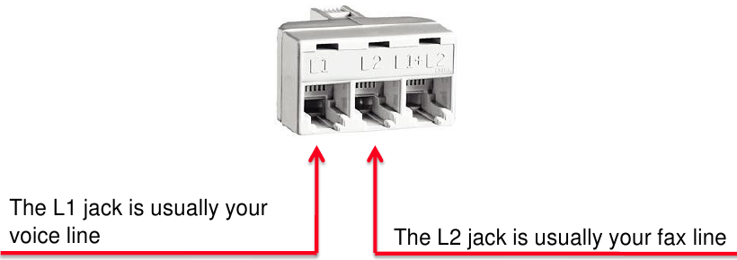 Canon - PIXMA MX860 Series - If Your Wall Plate Has One Jack For Two Lines If Your Wall Plate Has One Jack For Two Lines