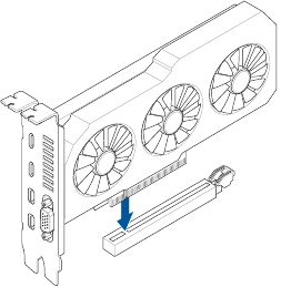 Asus - X870 MAX GAMING WIFI7 Series - Installing the graphics card Installing the graphics card