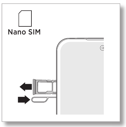 Motorola - one 5G ACE UW - Put in the cards & power on - Step 1 Put in the cards & power on - Step 1