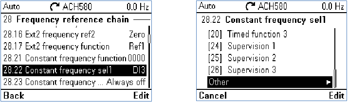 ABB - 580 Series - Programming for inverted DI function - Step 1 Programming for inverted DI function - Step 1