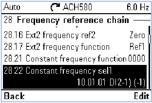 ABB - 580 Series - Programming for inverted DI function - Step 4 Programming for inverted DI function - Step 4