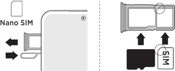 Motorola - moto g55 5G - Put in the card(s) and power on Put in the card(s) and power on