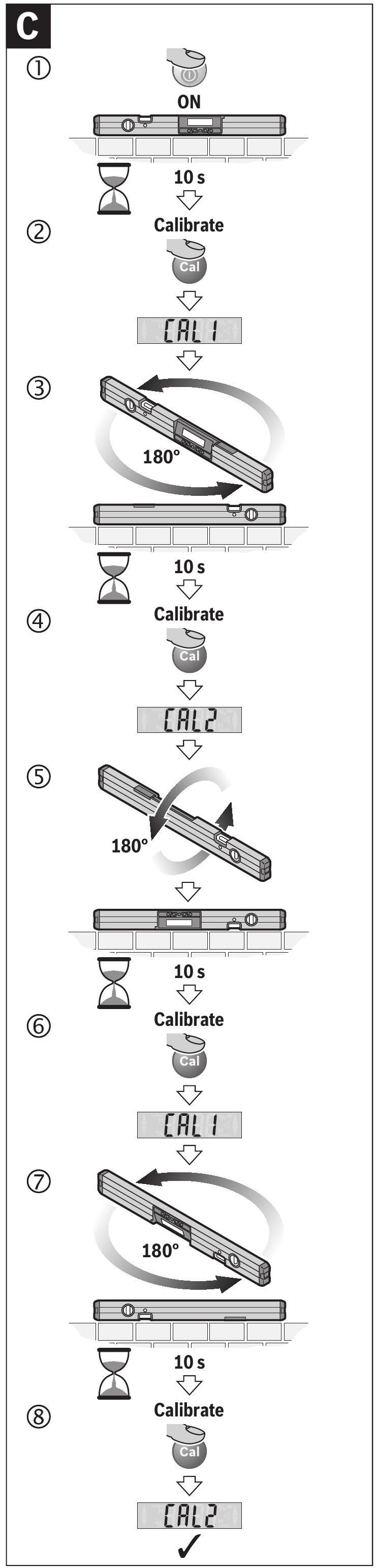 Bosch - Professional GIM 60 - Calibration for Horizontal Surfaces Calibration for Horizontal Surfaces