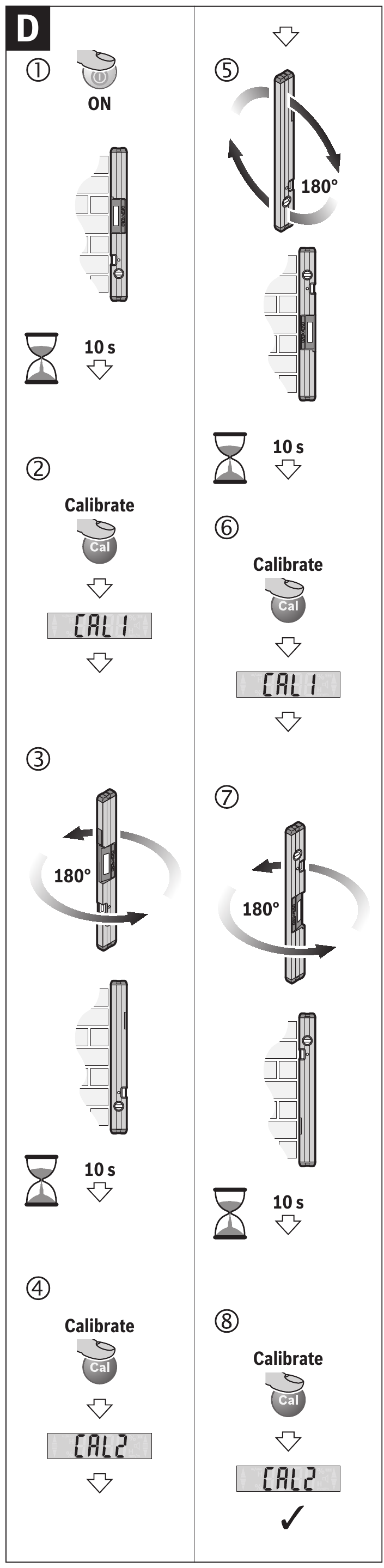 Bosch - Professional GIM 60 - Calibration for Vertical Surfaces Calibration for Vertical Surfaces