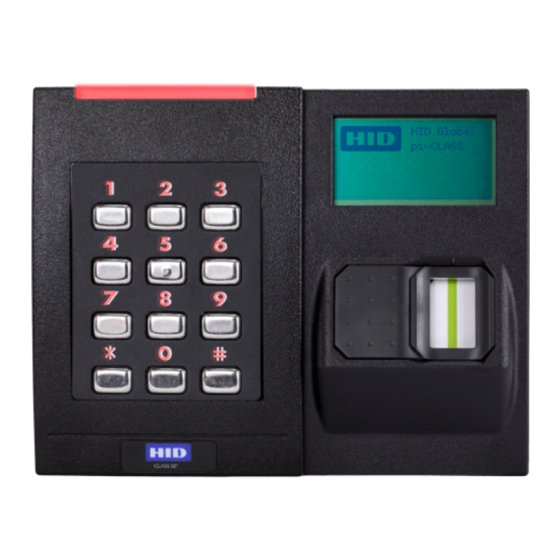 Hid Iclass Se Biometric Reader Card Reader User Manual Manualslib