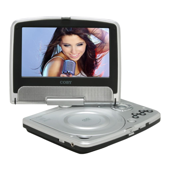 Coby Tf Dvd Portable Dvd Player Specifications Manualslib