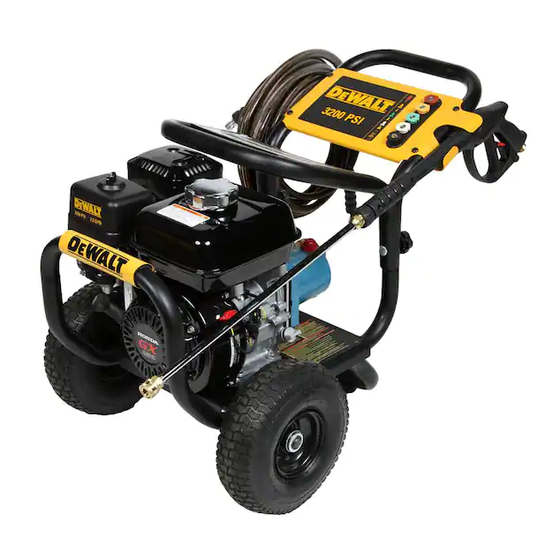 Dewalt Dxpw Series Pressure Washer Manual Manualslib