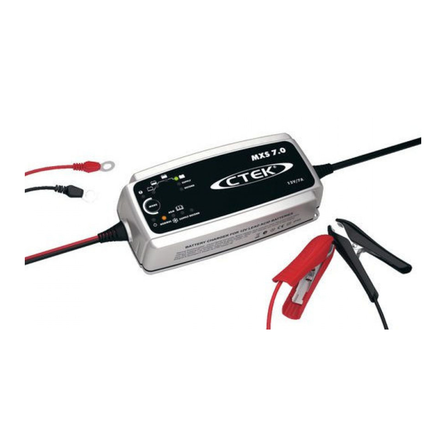 Ctek Mxs Battery Charger Manual Manualslib