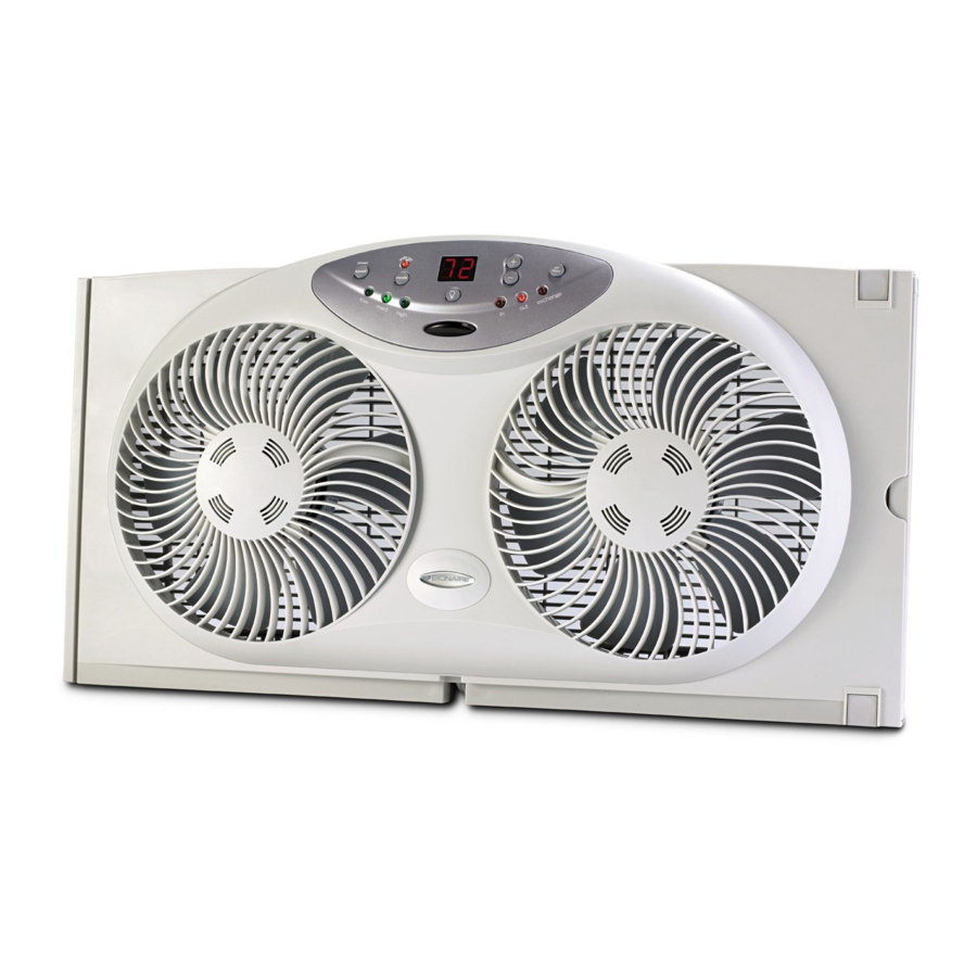 Bionaire Bwf Ar Remote Control Twin Window Fan Manual Manualslib