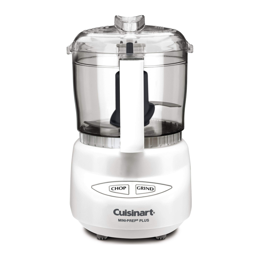 Cuisinart Mini Prep Plus Manual