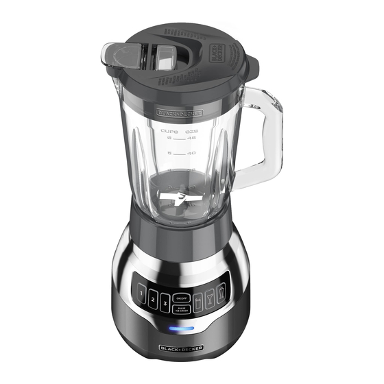 Black Decker Quiet Blender Bl Series Use And Care Manual Pdf