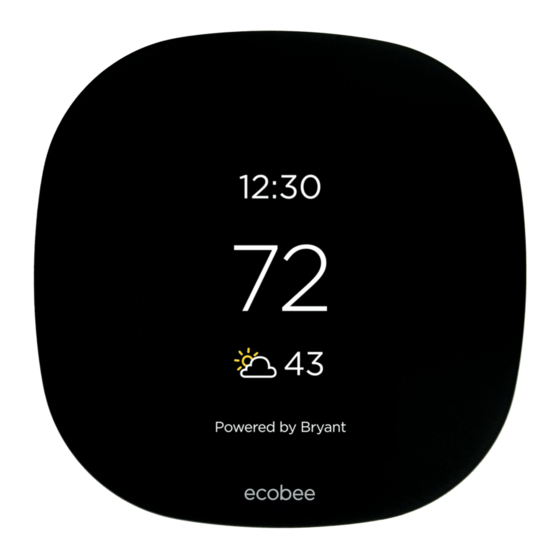 BRYANT ECOBEE3 LITE PRO ADVANCED INSTALLATION AND CONFIGURATION