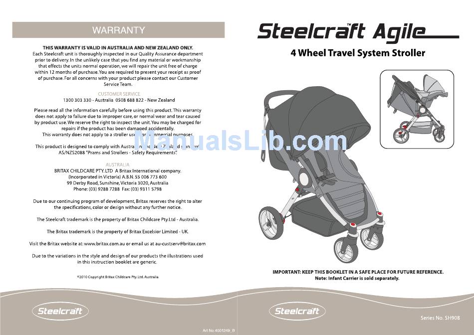 steelcraft sprint layback stroller