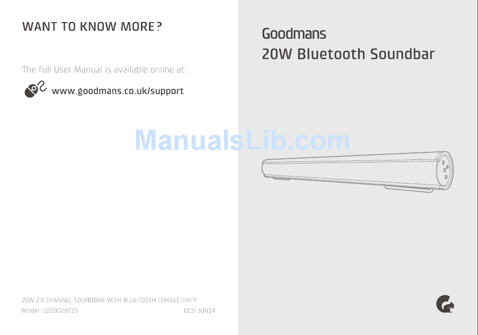 goodmans extra bass led tube speaker