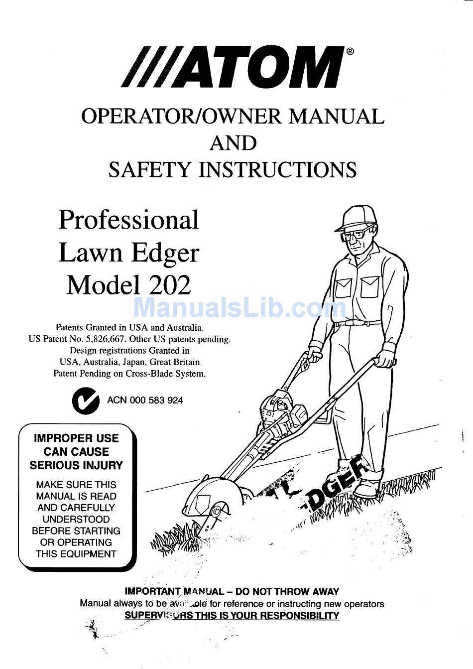 Atom 430 lawn deals edger