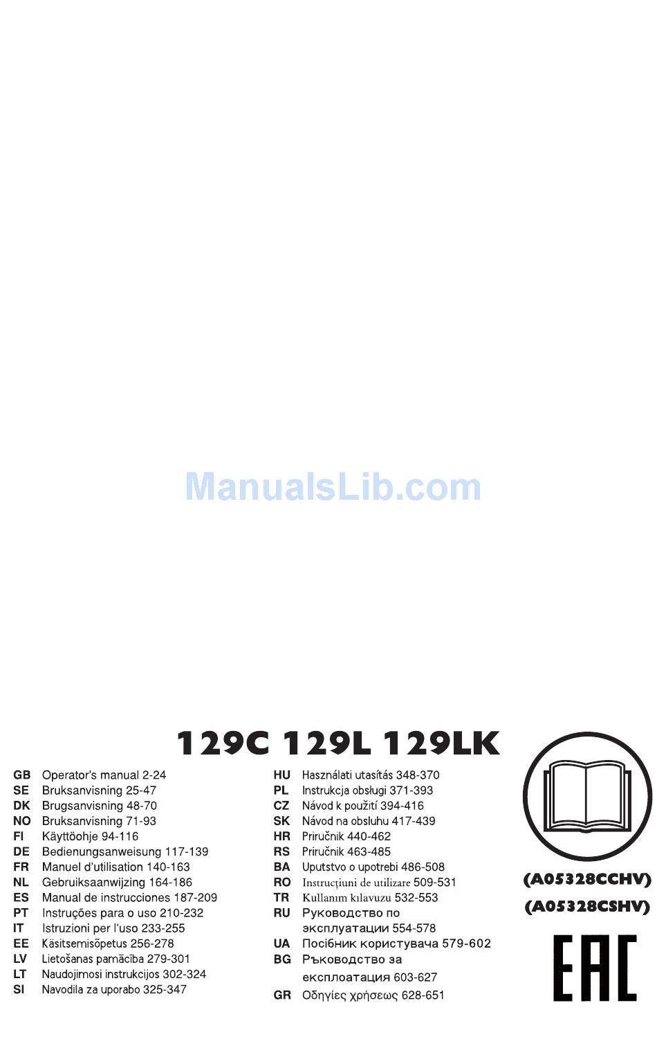 Husqvarna 129c Operator S Manual Pdf Download Manualslib