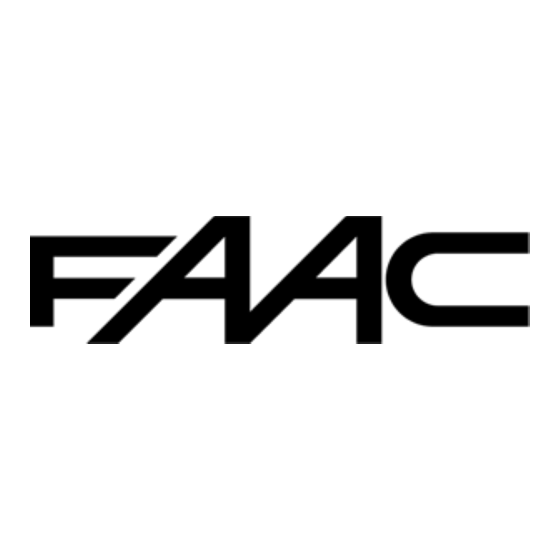 FAAC E124 Rapid Manual