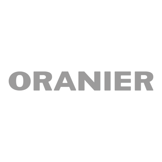 Oranier Polar Neo Aqua I Operating And Installation Instructions