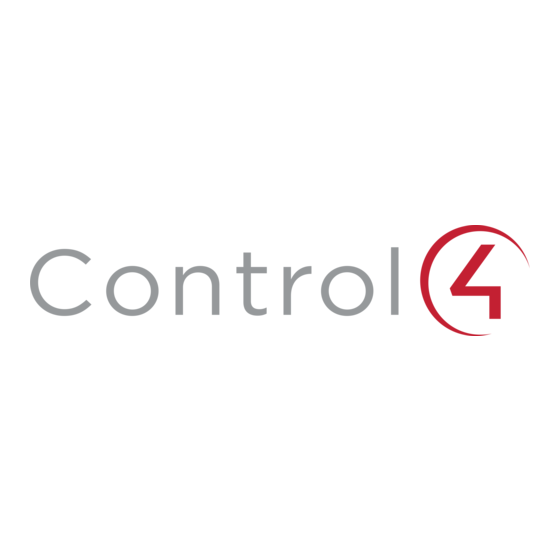 Control 4 C4-SR150RSK-B Setup Manual