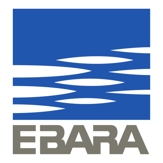 EBARA Ego 2 slim Installation And Operating Manual