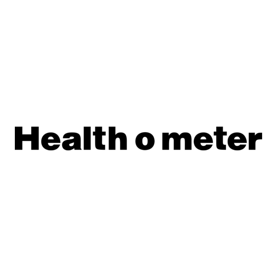 Health O Meter 400KL Assembly & Operating Instructions