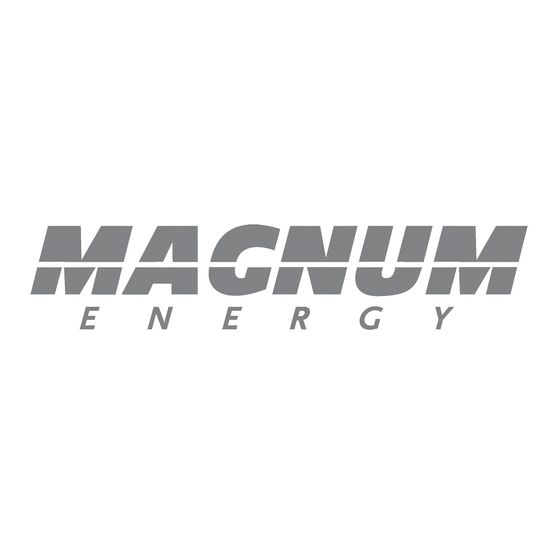 Magnum Energy MM-R Series Instruction Sheet