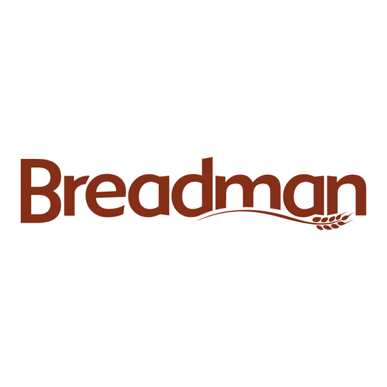 Breadman TR550 Instruction Manual