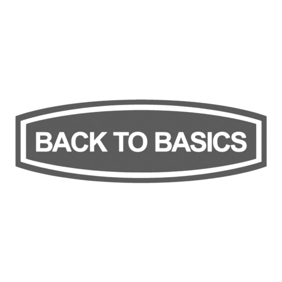 Back to Basics AutoServe SR1000 User Manual