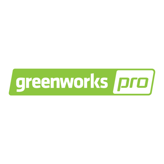 GreenWorks Pro 2101007 User Manual