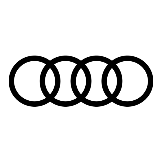 Audi A8 Quick Reference Manual