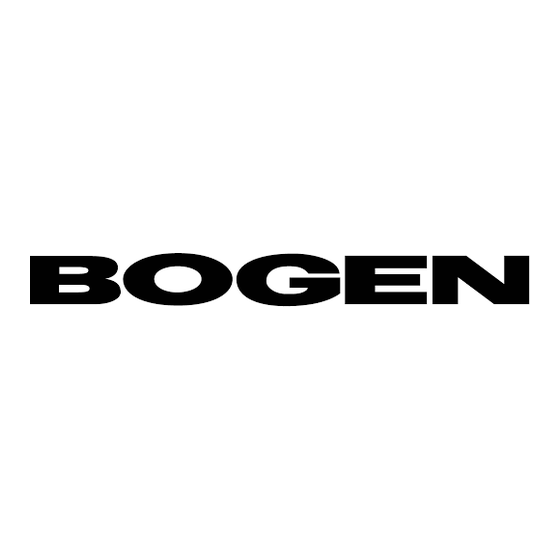 Bogen ANS501 Installation And Use Manual