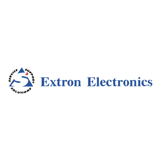 Extron electronics Matrix 3200 Series User Manual