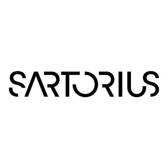 Sartorius Factory Series Installation Instructions And Safety Information
