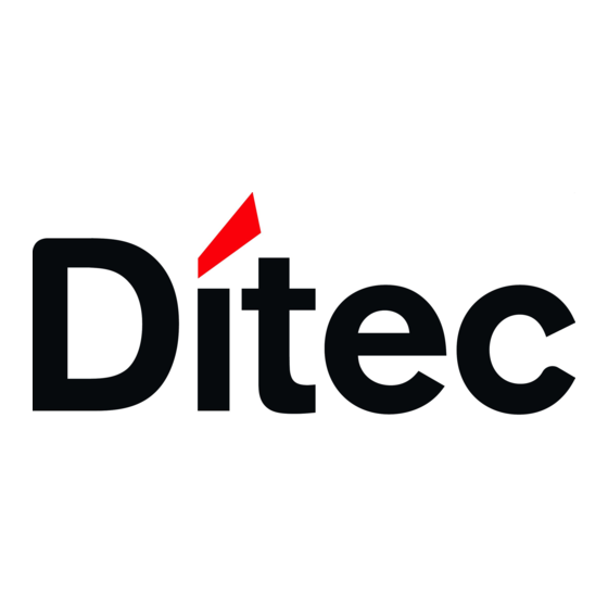 DITEC CUBIC6 Installation And Maintenance Manual