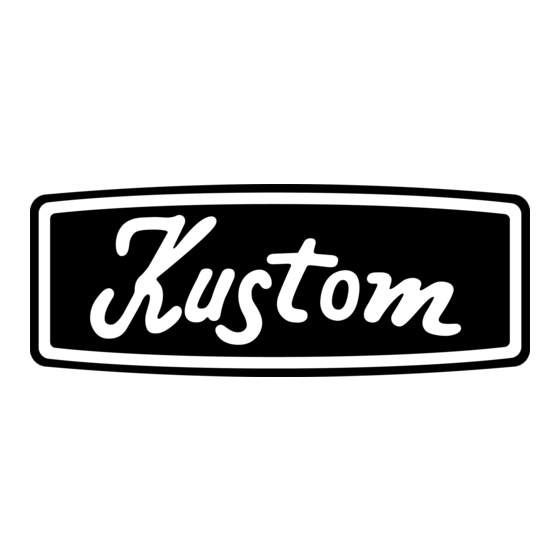 Kustom FALCON Operator's Manual