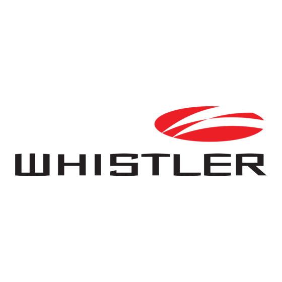 Whistler XXTR-145 Owner's Manual