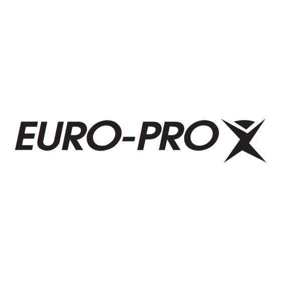 Euro-Pro Bravetti F1075B Owner's Manual