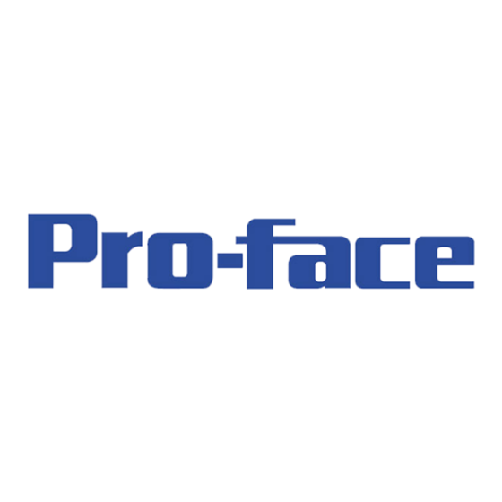 Pro-face PL-X900 Series User Manual