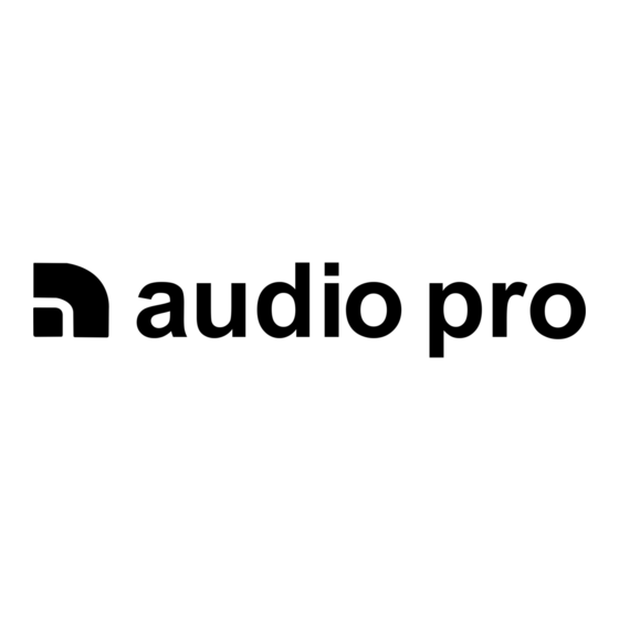 Audio Pro B5 Instruction Manual