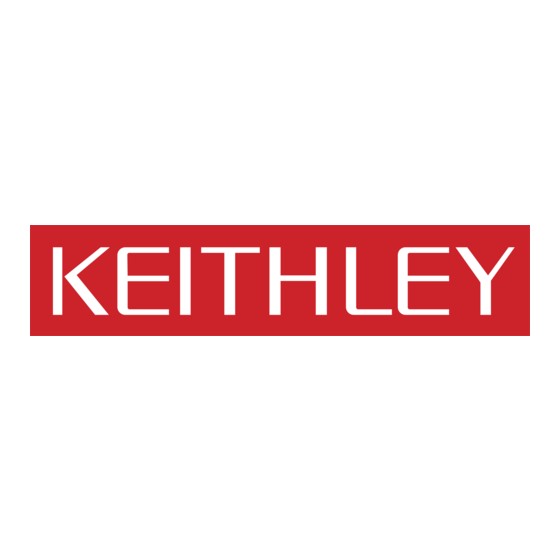 Keithley SourceMeter 2470 Quick Start Manual