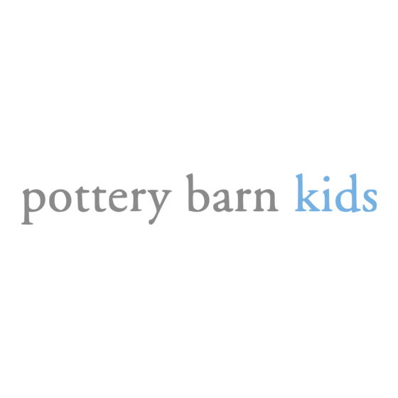 pottery barn kids PRESTON Quick Start Manual